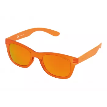 POLICE Occhiali da sole unisex S194450B55R montatura in acetato blu lenti grigie sfumate 50/22/140 mm