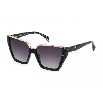 POLICE occhiali da sole donna rettangolari in acetato SPLL33E570869 con lenti grigie UV400