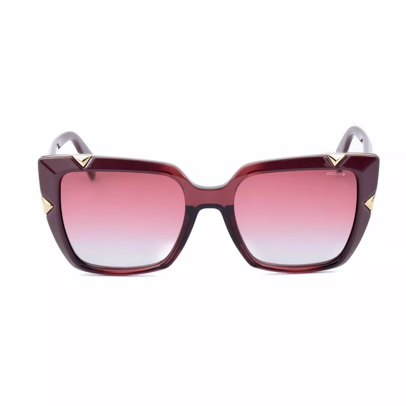 Police Occhiali da sole da donna SPLA15-5207LN a gatto rettangolari Havana 52/18/140 mm