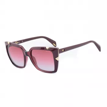 Police Occhiali da sole da donna SPLA15-5207LN a gatto rettangolari Havana 52/18/140 mm