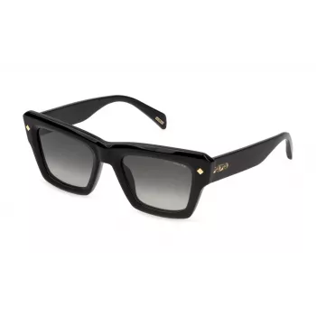 Occhiali da sole donna POLICE SPLP48-520700 rettangolari, montatura havana, lenti marroni, 52mm