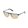 POLICE Occhiali da sole Donna S897856W01X Rettangolari Montatura Nera Lenti Grigie 56/18/135 mm