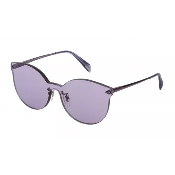 POLICE Occhiali da sole donna SPL935990Q63 - Montatura nero lucido, lenti grigio sfumato, protezione UV400