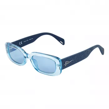 Police Occhiali da sole donna SPLA17536N1X - Montatura nera, lenti grigie sfumate, 53 mm