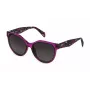 POLICE Occhiali da sole donna SPLC22E5809AH Havana acetato quadrati 58mm