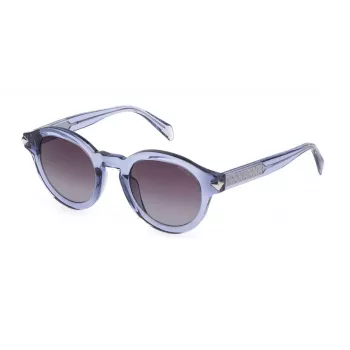 POLICE Occhiali da sole donna SPLF31M470B34 montatura in acetato a occhio di gatto lenti sfumate marroni UV400