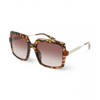 Occhiali da sole donna POLICE SPLG20M5409YB - montatura in acetato rettangolare, protezione UV400, lenti 54 mm