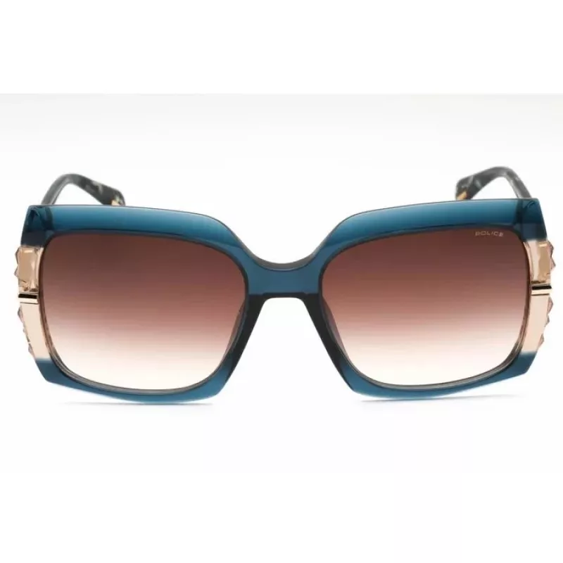 POLICE Occhiali da sole da donna SPLG23M570AGQ - Montatura Shiny Black, lenti Smoke Gradient, 57 mm