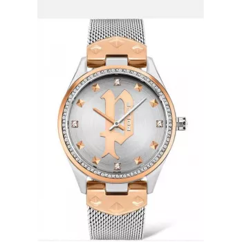 POLICE Orologio Donna PL16029MSTR13 36mm Argento Acciaio Inox Mesh
