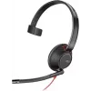 Poly Blackwire C5210 USB-C - Serie 5200 - cuffia mono on-ear cablata con microfono a braccio, cancellazione del rumore, controlli in linea, nera