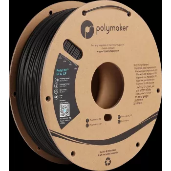Polymaker PA10001 filamento PLA 1,75 mm 1 kg nero