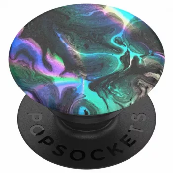 PopSockets Oil Agate Swappable PopGrip - Supporto e impugnatura per telefono estensibile