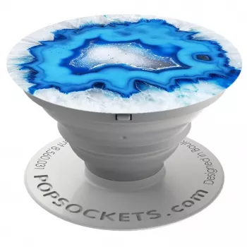 PopSockets Original PopGrip Impugnatura e supporto per telefono - Ice Blue Agate
