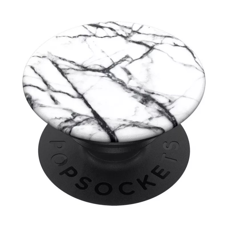 PopSockets Swappable PopGrip Supporto per telefono, Dove White Marble