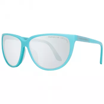 PORSCHE DESIGN Occhiali da sole donna P8588-61B Montatura in metallo rettangolare argento/palladio lenti grigie 61/13/135 mm