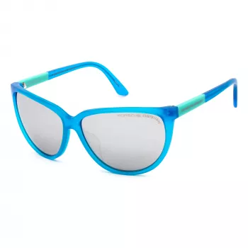 PORSCHE DESIGN Occhiali da sole donna P8588-E - Pilot/Aviator modificato, montatura gunmetal, lenti grigie, 60/15/135 mm