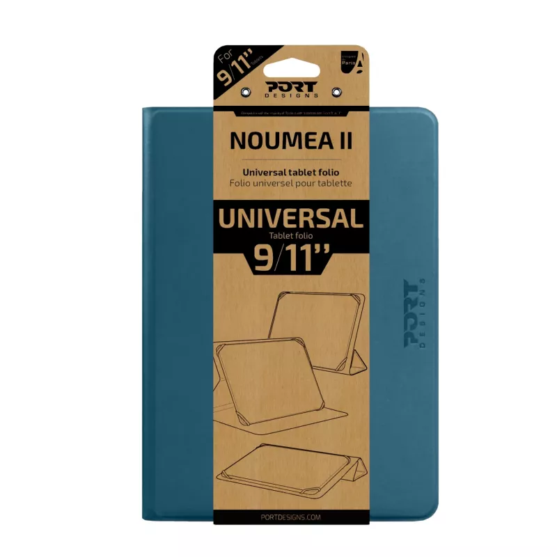 Port Designs Noumea II custodia universale a libro per tablet 9-11 pollici - blu (201328)
