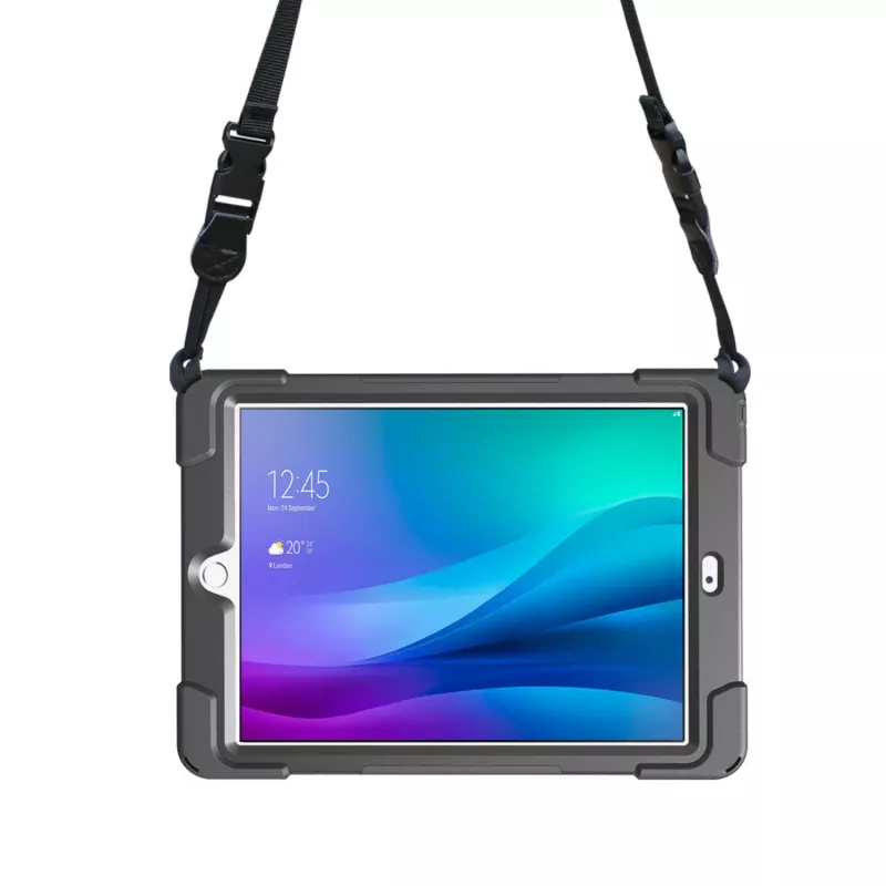 Port Designs Pro Shock 360 custodia protettiva robusta e folio rotante per Samsung Galaxy Tab A9+ - nero