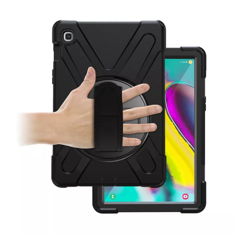 Port Designs Pro Shock 360 custodia protettiva robusta e folio rotante per Samsung Galaxy Tab A9+ - nero