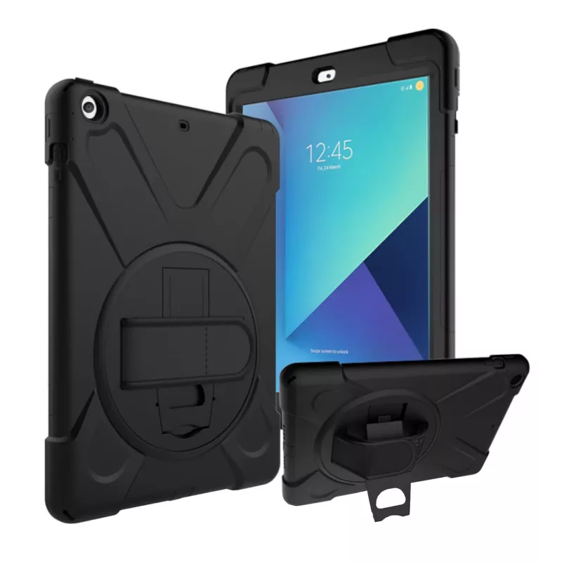 Port Designs Pro Shock 360 custodia protettiva robusta e folio rotante per Samsung Galaxy Tab A9+ - nero