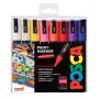 POSCA PC-5M set di pennarelli con punta tonda, colori assortiti, 16 pezzi