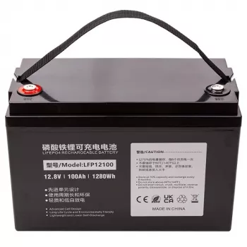POWER PLANT batteria LiFePO4 12.8V 100Ah – 1280Wh Deep Cycle con BMS integrato