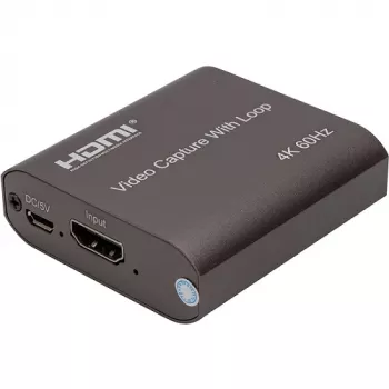 POWER PLANT, LLC dispositivo di acquisizione video HDMI 4K con loop-out, USB 3.0, latenza ultra-bassa
