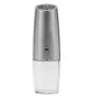 POWER PLANT PP591A macinino elettrico – macinatura in ceramica, luce LED, argento, 63x63x200 mm