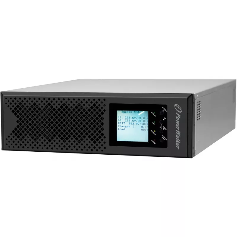 POWER WALKER VFI 10K CPH 3/1 ON-LINE 10KVA UPS rackmount 3U terminale USB-B RS-232 LCD EPO