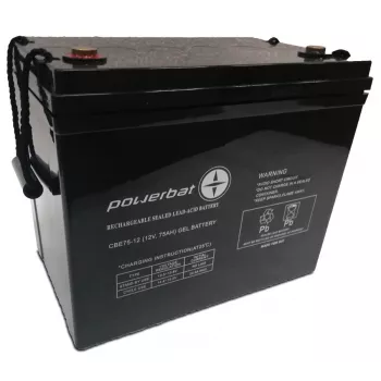 PowerBat CBE 12V 75Ah batteria Deep Cycle Gel