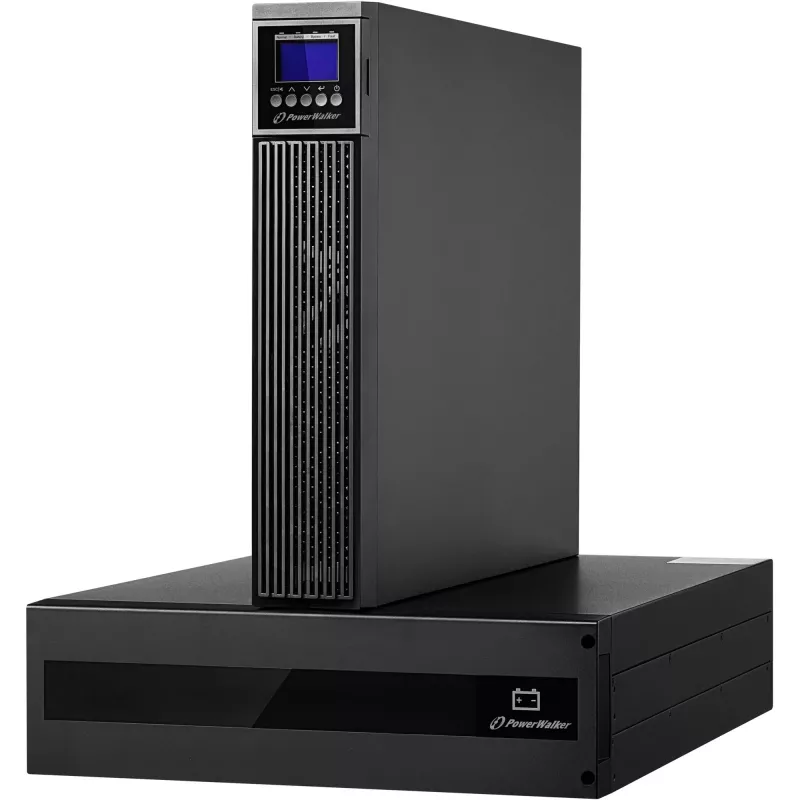 PowerWalker VFI 10000 RTG PF1 UPS online 10000VA/10000W 5U rack/tower LCD con pacco batteria