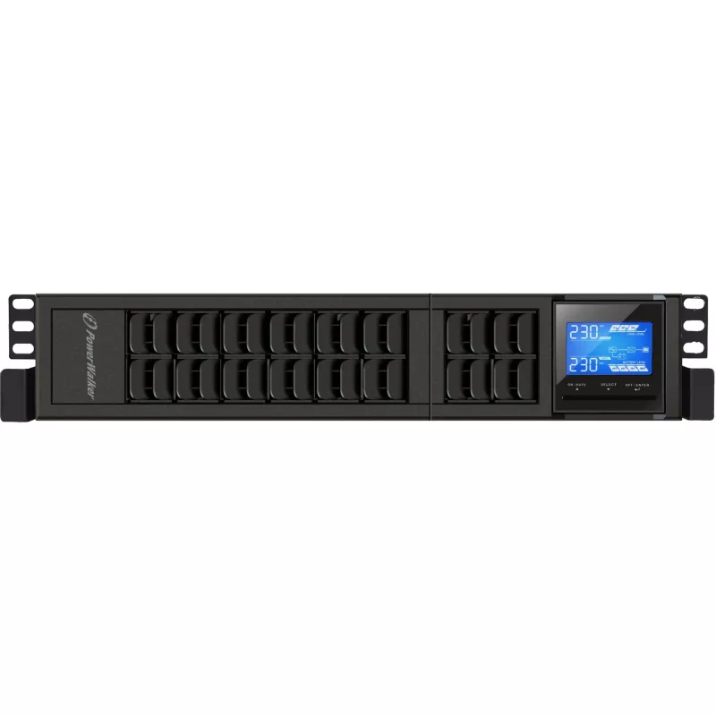PowerWalker VFI 2000 CRS gruppo di continuità (UPS) a doppia conversione (online), 2 kVA / 1600 W, 4 uscite AC, tower
