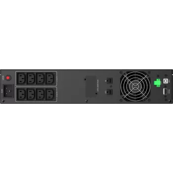 PowerWalker VI 3000 RLE UK UPS line-interactive, 3000 VA/1800 W, rackmount 2U, 8x IEC C13 + 1x IEC C19, USB/RS-232, AVR, LCD