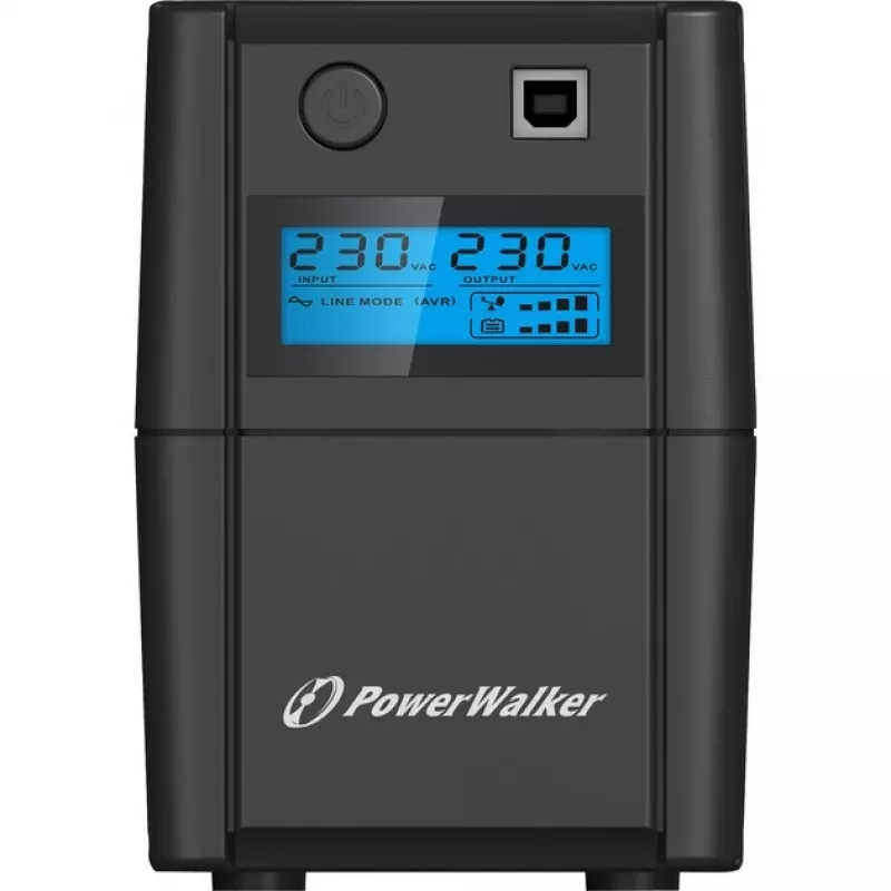 PowerWalker VI 650 SHL IEC UPS line-interactive – 650 VA / 360 W, tower, 2x IEC C13