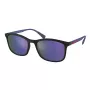 PRADA Linea Rossa occhiali da sole uomo PS01TS-16G05U, montatura nero opaco, lenti grigio specchio argento, 55/19/140 mm