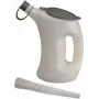 PRESSOL misurino HDPE 1L con beccuccio flessibile, bianco/trasparente, tappo a vite con aletta 07621