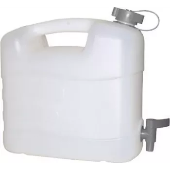PRESSOL Tanica in polietilene da 20 L con rubinetto, bianco (21167)