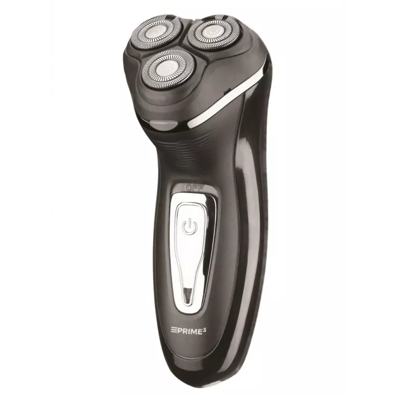 PRIME3 SRS11 rasoio rotativo uomo con trimmer pop-up, nero/argento