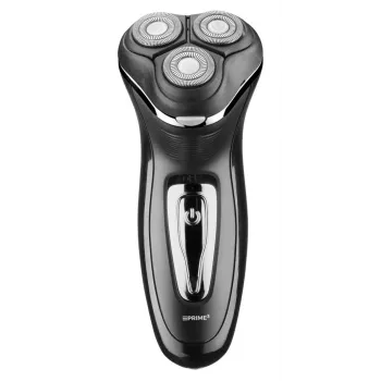 PRIME3 SRS11 rasoio rotativo uomo con trimmer pop-up, nero/argento