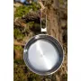 Primus Cookset Campfire Pot Set L - set pentole da campeggio in acciaio inox da 2 pezzi con coperchio scolapasta, capacità totale 4,8 l