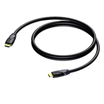PROCAB CLV100/10 cavo HDMI High Speed con Ethernet 10m nero 4K 30Hz connettori placcati oro