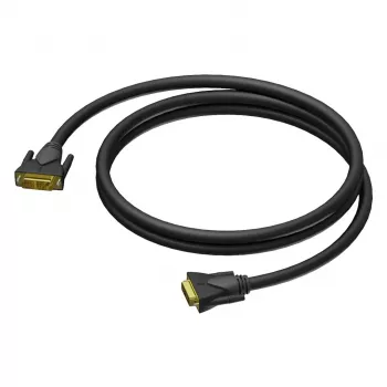 PROCAB CLV140/3 Cavo DVI-D Dual Link 3m - 2560x1600 @60Hz, placcato oro, doppia schermatura