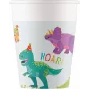 Procos Dino Party Bicchieri di carta 200 ml, confezione da 8, design dinosauri multicolore 97975