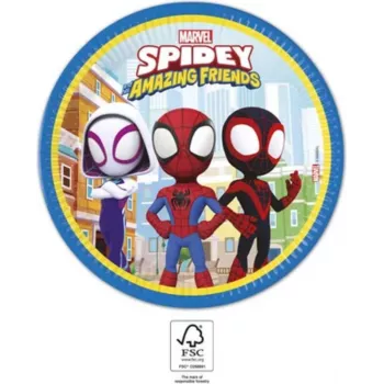Procos Marvel's Spider-Man Piatti di cartone 23cm confezione da 8 94876