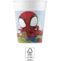 Bicchieri di carta Procos Marvel Spider-Man 200ml confezione da 8 bicchieri per feste 94877