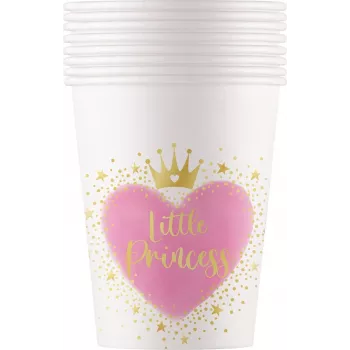 Procos bicchieri di carta My Little Princess 200 ml confezione da 8 96477