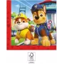 Procos Paw Patrol Tovaglioli di carta 2 strati, confezione da 20, 33x33 cm, multicolore 95599