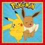 Procos Pokemon Tovaglioli in carta a 2 strati confezione da 20, 33 x 33 cm, multicolore 98393