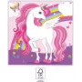 Procos Unicorn Rainbow Tovaglioli di carta a 2 strati confezione da 20 (93760)