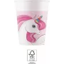 Bicchieri di carta Procos Einhorn Regenbogen 200ml confezione da 8 93759